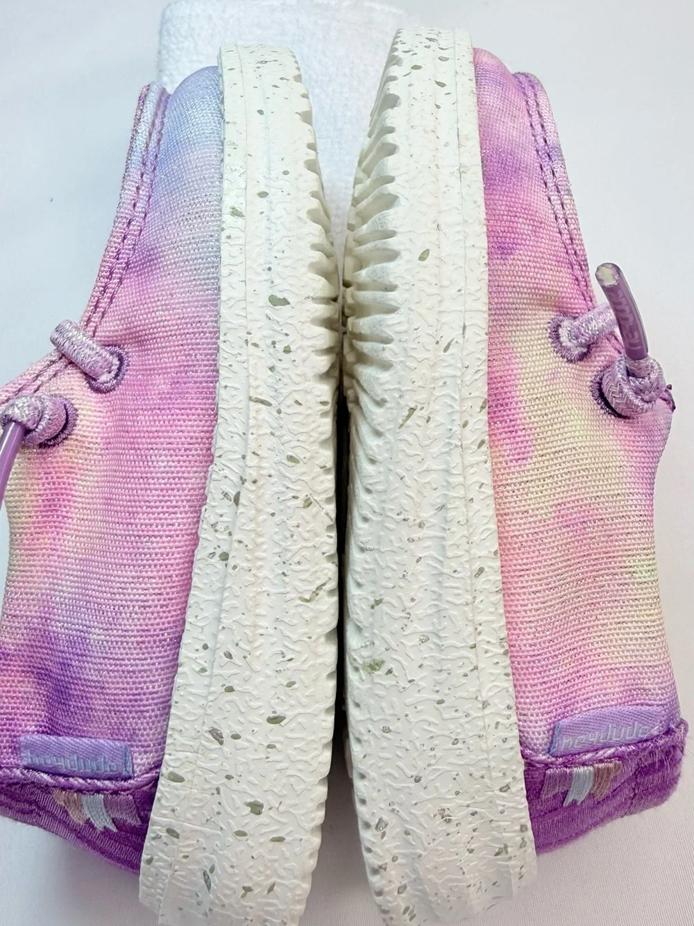 Hey Dude Kids (Toddler) Size 5-6 Tie-Dye Canvas Slip-Ons Pink Purple Blue EUC